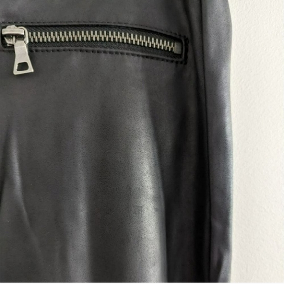 Noisy May Faux Leather moto style super skinny pants Small - Picture 3 of 4